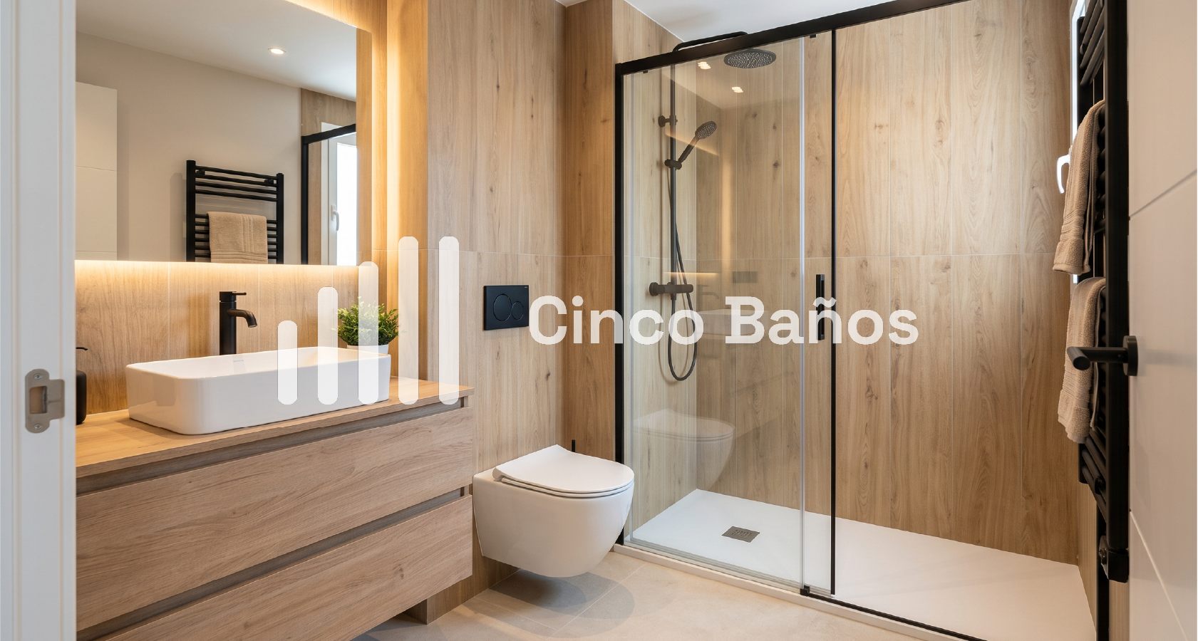 Baño reformado en ático de Salamanca, después